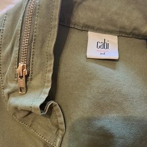 Cabi size medium army green cotton vest. We’re open or closed sharp and fun.